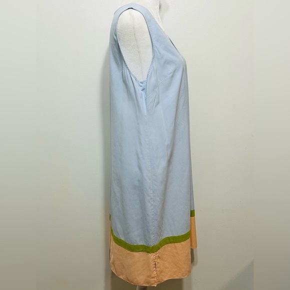 Soft Surroundings 100% Silk Sleeveless Colorblock Mini Dress - Picture 3 of 7